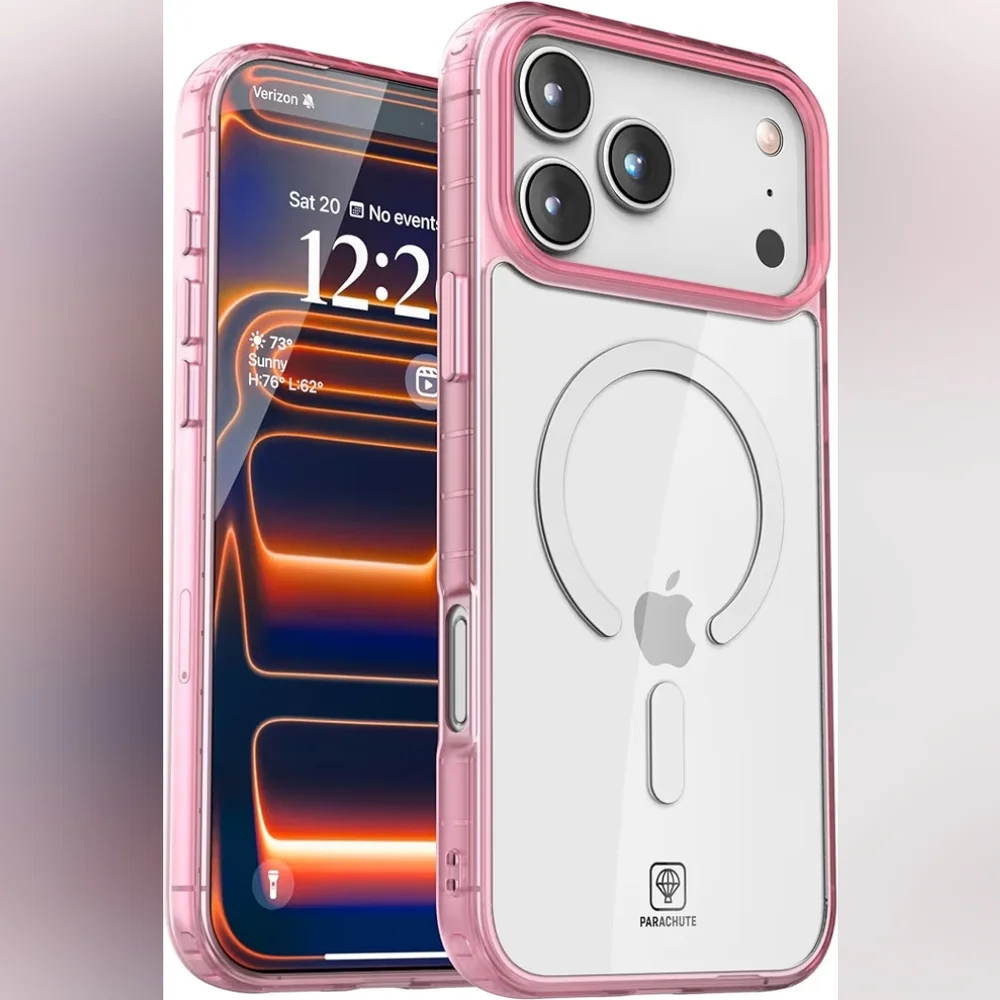 Parachute Clear Cover for iPhone 17 Pro Max - Pink
